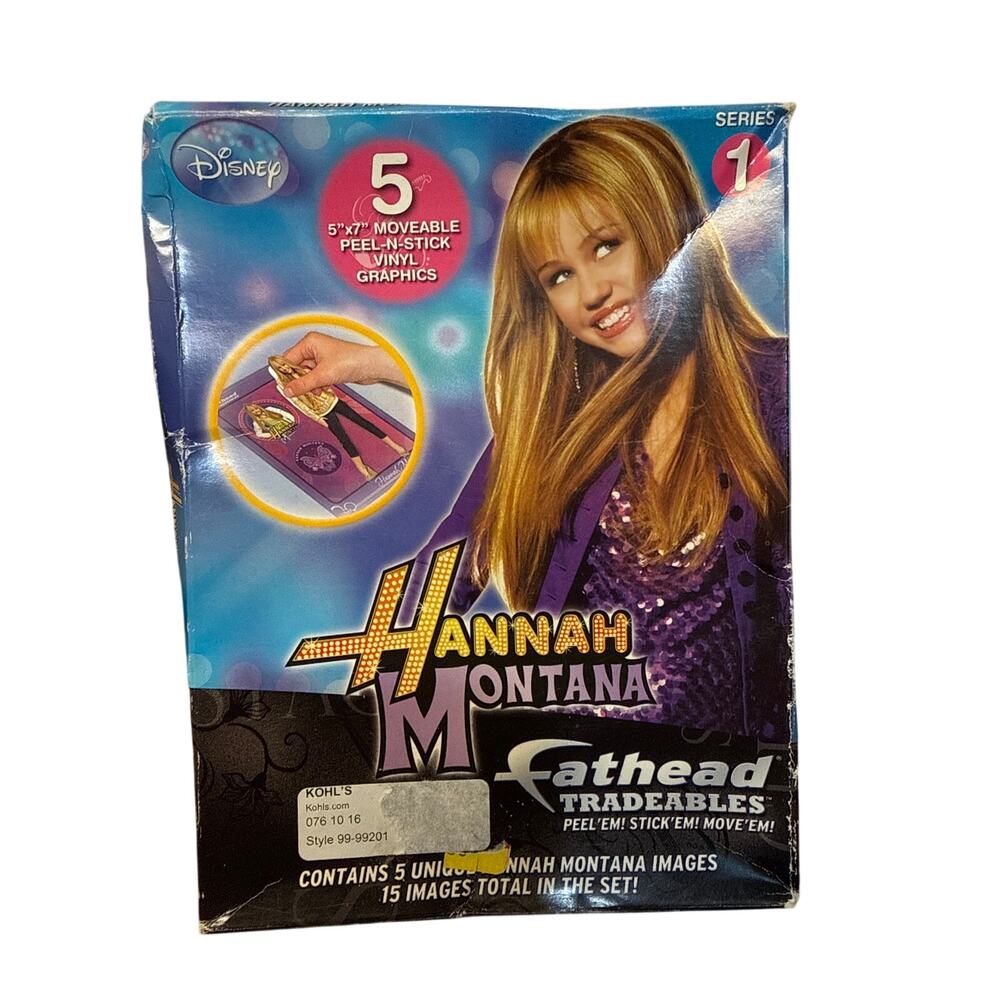 FATHEAD tradeables - HANNAH MONTANA - NEW IN BOX